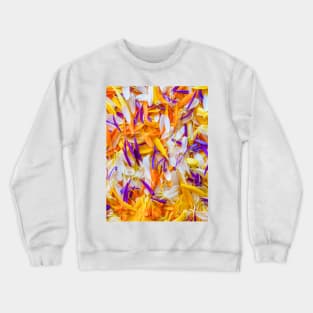 colorful flower petals - untidy Crewneck Sweatshirt